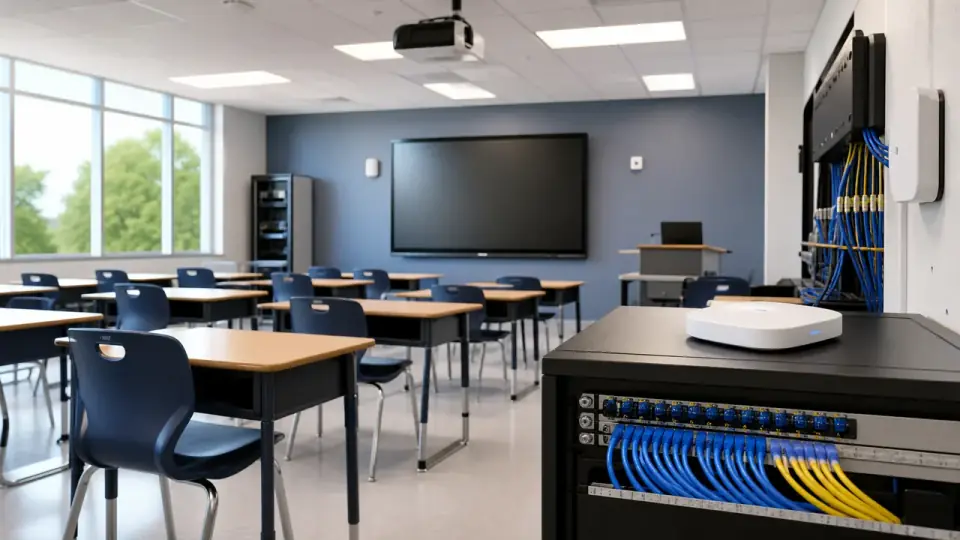 Learning environment with IT infrastructure