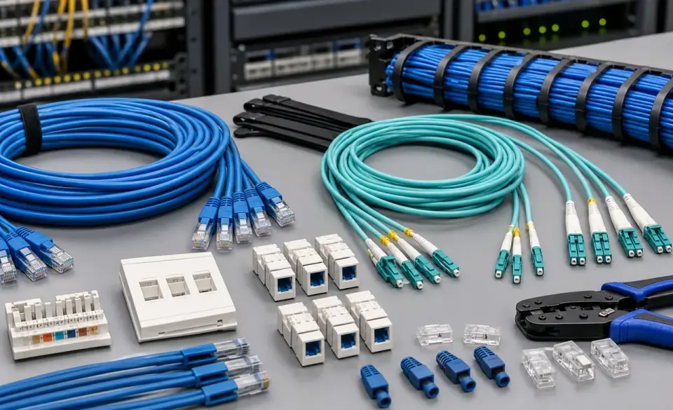 Backbone network cabling and connection infrastructure