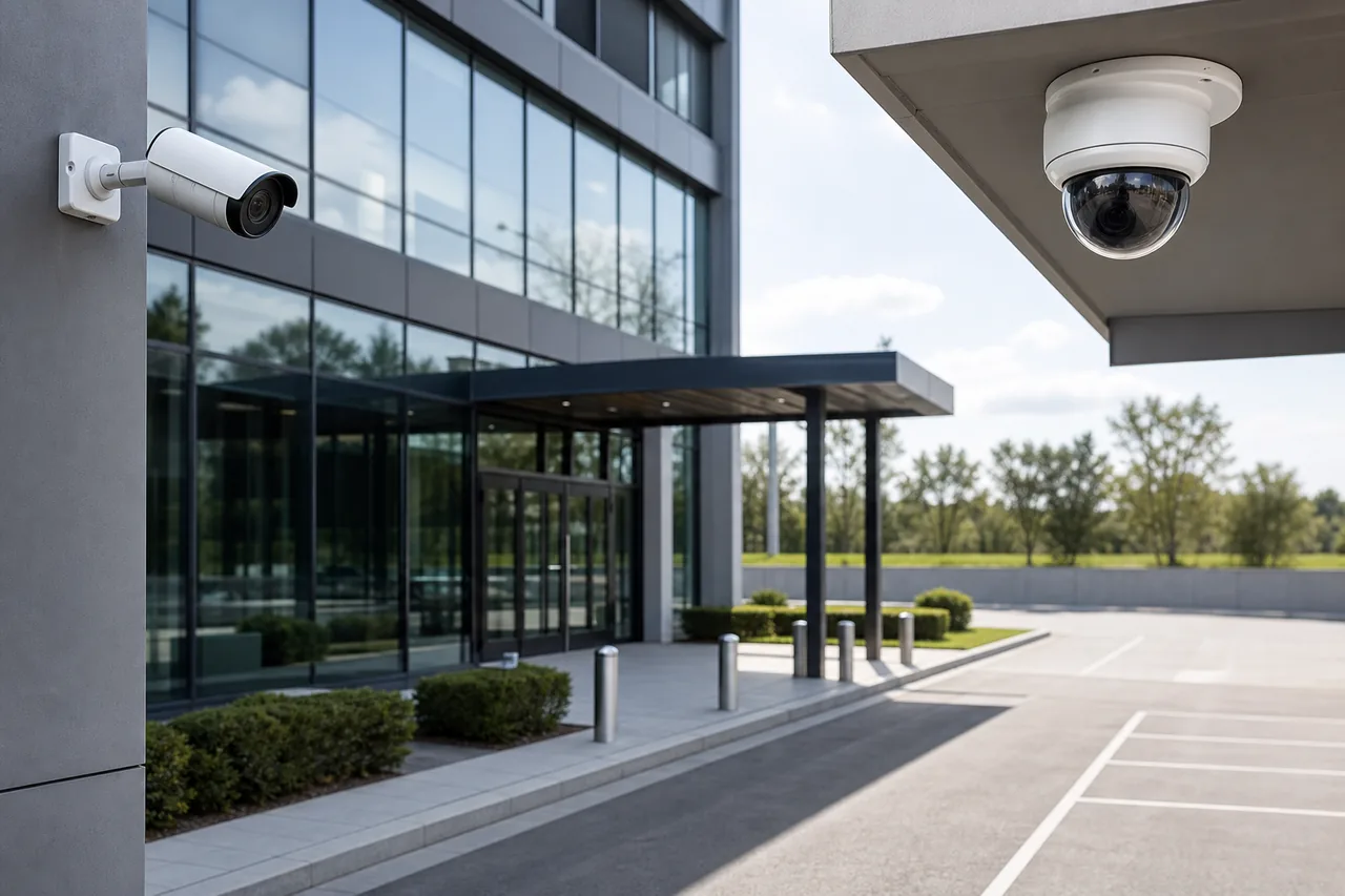Commercial CCTV system installed for business security
