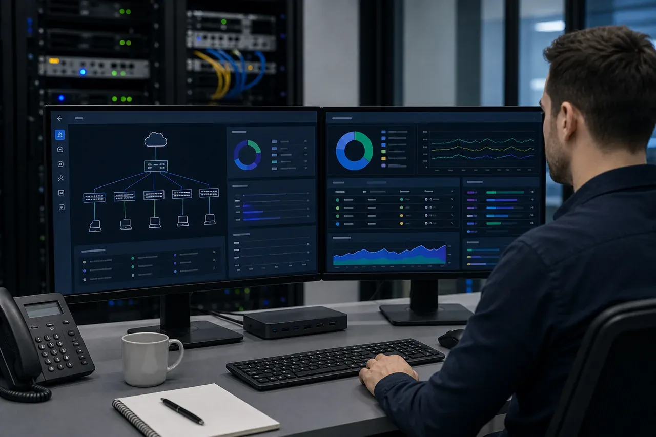 Endpoint security hardening dashboard for newly configured business computers