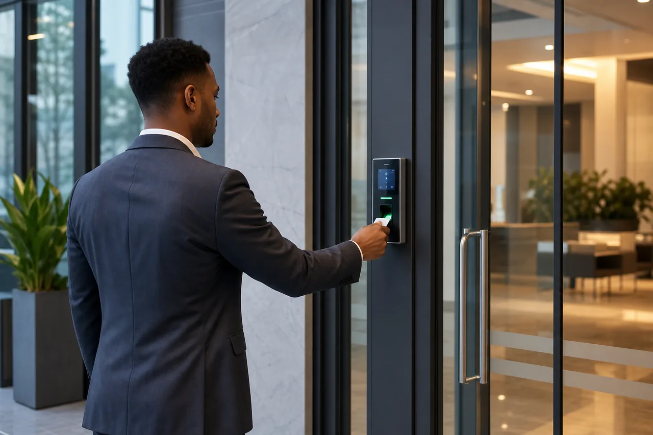 Secure door access credentials and entry infrastructure
