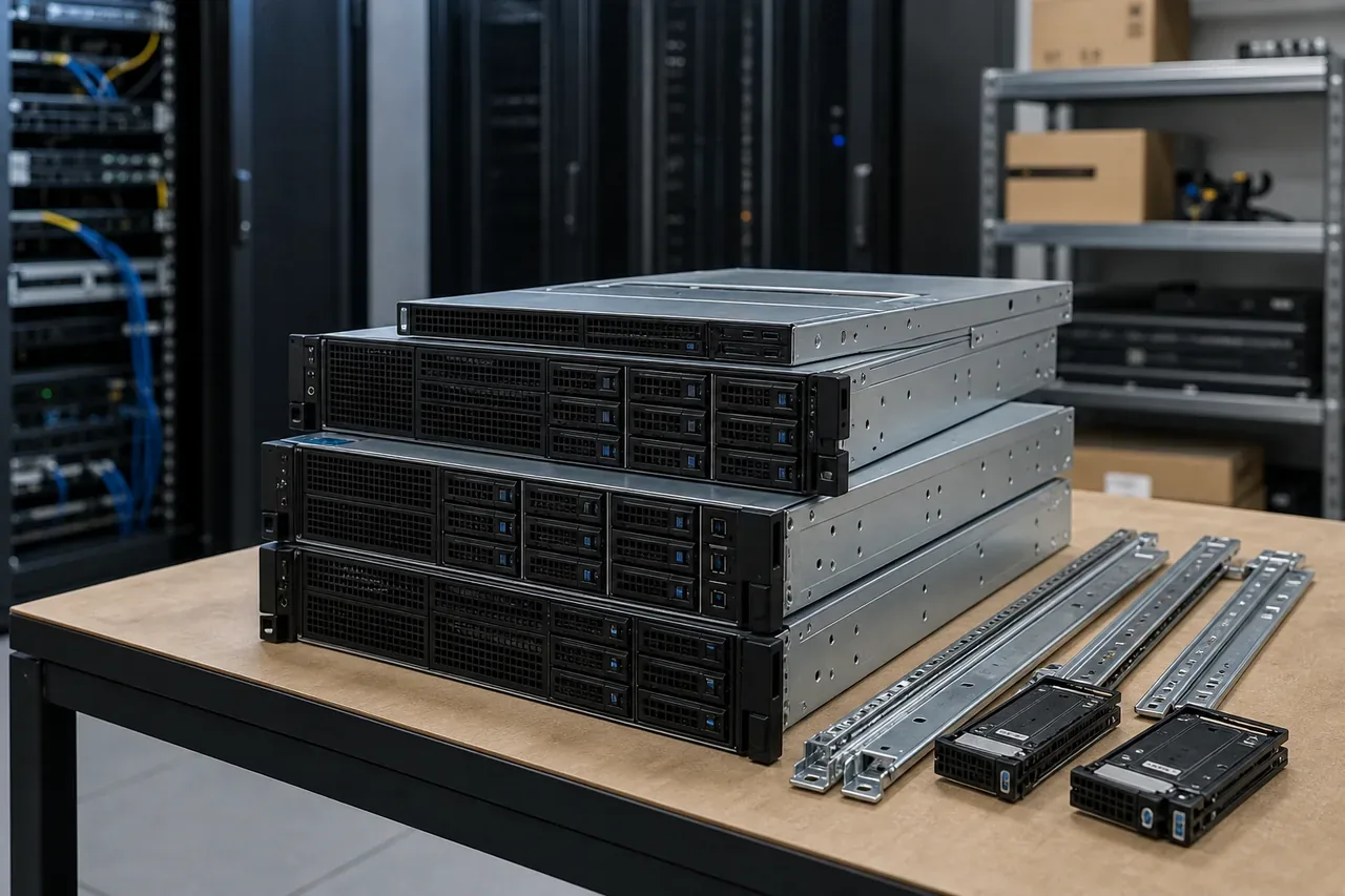 Enterprise server hardware prepared for deployment
